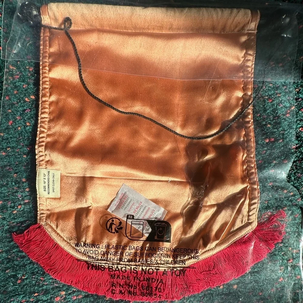 Arrow Heart Tapestry with Red and Purple Embroidery